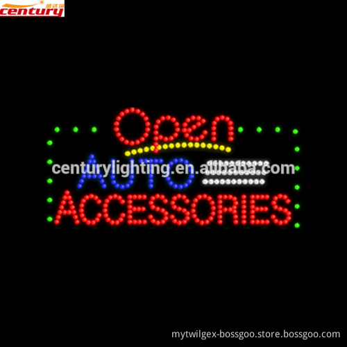 wholesale china factory price auto accessories open electric sign